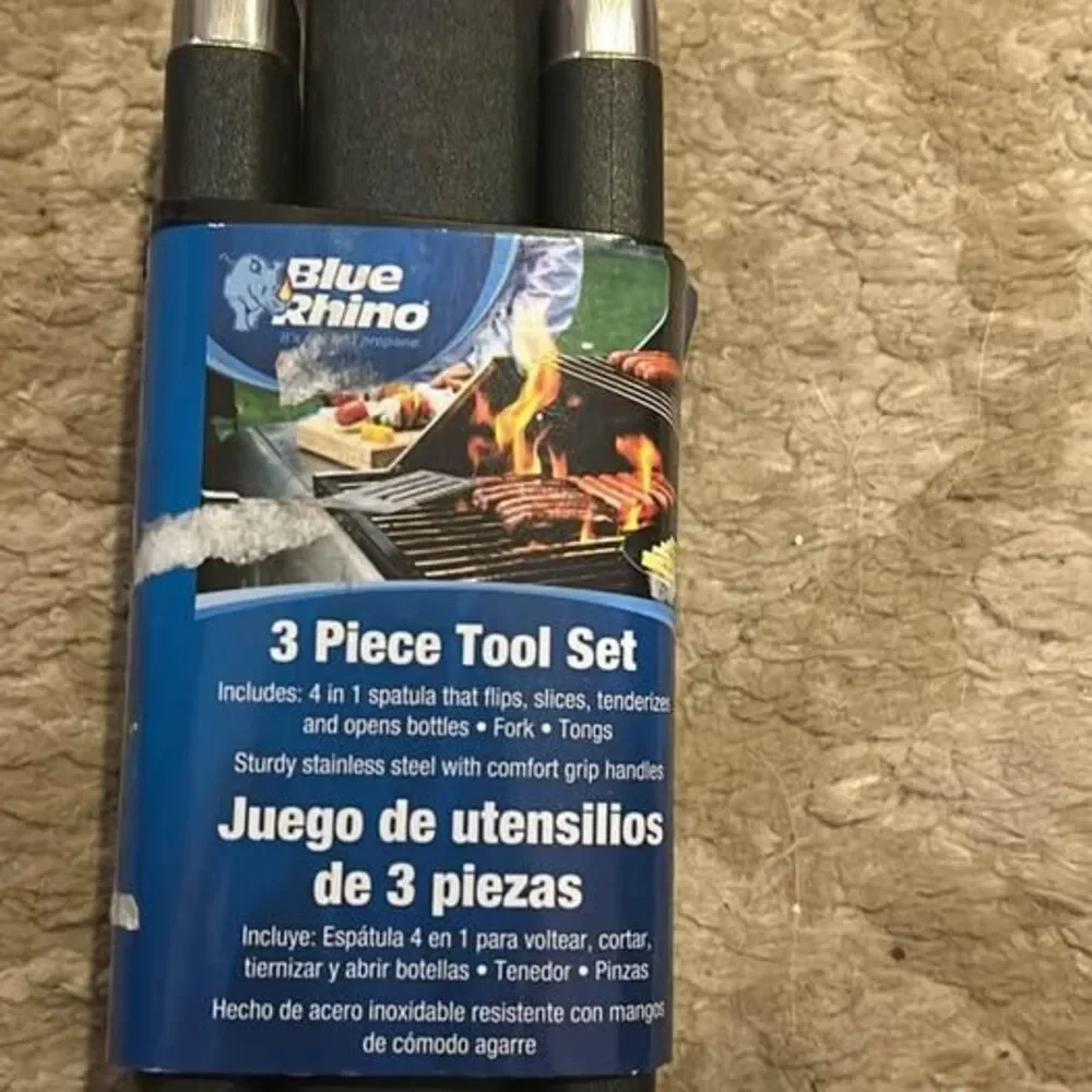 Blue Rhino 3 pc grill tool set